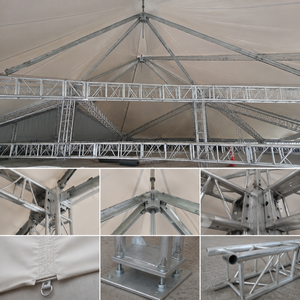 Bâche de protection personnalisée en PVC imperméable pour scène, avec structure en acier, pour événements extérieurs, résistante à la pluie et aux UV, toutes saisons, 2,6 m x 5 m - Product Image 4