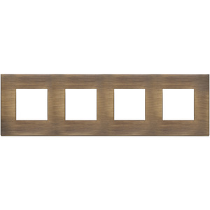 <b>Plate</b> 8M 2+2+2+2 Antique Bronze 31mm Length Wall <b>Switch</b> Cover - Product Image 1