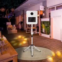 Machine Photobooth Reflex Numérique pour Fêtes, Kiosque Selfie Photobooth Portable