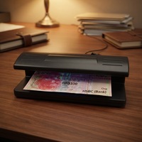 Détecteur de contrefaçon compact authentique Mini 318, détecteur de devises UV, alimenté par batterie au lithium, vérificateur de billets ultraviolet