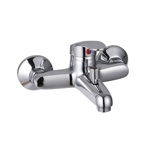 Nuovo Rubinetto <span class=keywords><strong>Miscelatore</strong></span> Monocomando da Parete in Ceramica <span class=keywords><strong>con</strong></span> Valvola in Zinco per Doccia Acqua Calda/Fredda per Bagno - Product Image 2