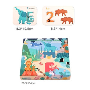 Montessori phong cách Bảng chữ cái tiếng anh học tập <span class=keywords><strong>DIY</strong></span> Logo ghép hình bản đồ 2-7 tuổi trẻ mới biết đi cảm giác đồ chơi nhựa phim hoạt hình khối gỗ - Product Image 5