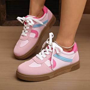 Женские летние повседневные кроссовки 2025 года: трендовый немецкий дизайн, верх из полиуретана, сетчатая подкладка, резиновая подошва - Product Image 3