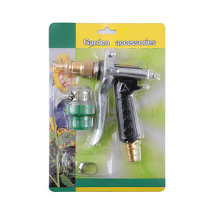 <b>Car</b> <b>Washer</b> Water Gun Set Brass Copper Head Black 170x246x35mm Manual Operation For <b>Car</b> Washing And Garden Watering - Product Image 3