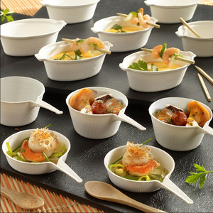 Juego <span class=keywords><strong>de</strong></span> Vajilla Desechable Biodegradable al por Mayor, Vasos para Salsas en Forma <span class=keywords><strong>de</strong></span> Bandeja Desechables <span class=keywords><strong>de</strong></span> Bagazo <span class=keywords><strong>de</strong></span> <span class=keywords><strong>Caña</strong></span> <span class=keywords><strong>de</strong></span> Azúcar - Product Image 5