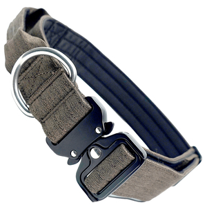Collier tactique pour chien, robuste, réglable, en nylon, avec boucle à dégagement rapide, rembourrage doux, pour chien de travail K9 de taille moyenne à grande - Product Image 2