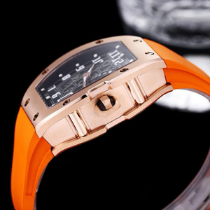 Montres mécaniques pour hommes, <span class=keywords><strong>montre</strong></span> RM 67-01, matériau métallique, <span class=keywords><strong>ultra</strong></span>-fine, squelette, style tendance, <span class=keywords><strong>montre</strong></span> automatique de luxe, or rouge, qualité supérieure - Product Image 4