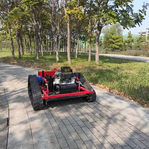 Mesin pemotong rumput 764cc Zero Turn Crawler, mesin pemotong rumput dengan pengendali jarak jauh otomatis