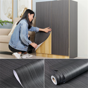 Autocollants en vinyle <span class=keywords><strong>PVC</strong></span> auto-adhésifs écologiques imperméables à l'eau, imitation bois, pour armoires de cuisine, meubles d'appartement, décoration de la maison DIY - Product Image 4