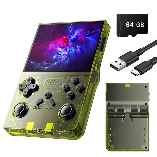Handheld Game Player 64GB 20000+ Games Gaming Console Handheld Retro Video Game Console 3.5Inch Screen Handheld Game Console