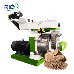 RICHI 1-5 T/H Complete Bio Mass Wood Pellet Making Extruder Mills Machine Mills For Wood Pellets