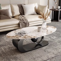 Table basse design Dubaï haut de gamme pour villa, hôtel, maison, mobilier sur mesure, base sphérique argentée