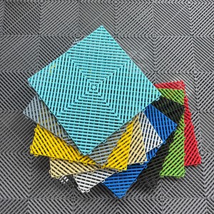 Khuyến mãi mới Interlock nhà để xe sàn nhiều màu gạch Modular nhà để xe sàn xe hiển thị phòng gạch lát sàn - Product Image 2