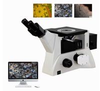 Inverted Metallurgical Microscope MR-2000/2000B-TV with Metallurgical Image Analysis Software for Research in Metallography