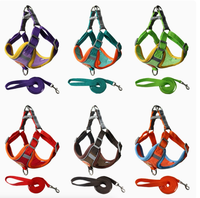 Harnais pour chien réfléchissant en daim, anti-traction, haute visibilité, avec rembourrage en maille respirante de luxe, pour chiens de petite et moyenne taille