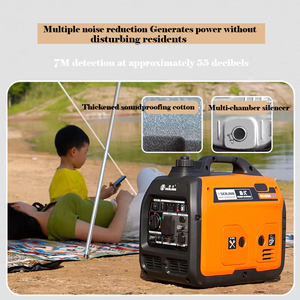 Hot 2.8KW 3KW 4KW 5KW 6KW Portable Gasoline <b>Generator</b> Silent Gasoline <b>Generator</b> Home Use Camping - Product Image 4