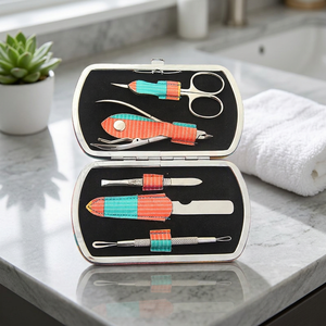 All-In-One Premium Quality Stainless Steel <b>Manicure</b> & Pedicure Instrument Set Beauty Care Frame <b>Kit</b> for Personal Polish - Product Image 4