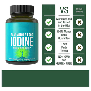 Capsules de pilules d'<span class=keywords><strong>iode</strong></span> de Potassium végétalien pour soutenir et améliorer l'énergie, sous Label privé, 2022 - Product Image 3