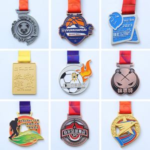 Medallas Giratorias Personalizadas Promocionales con Logotipo Impreso para Maratón y Carreras - Product Image 1