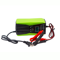 Réparation d'impulsion de chargeur de batterie de voiture électrique de 12V 10A avec l'affichage à LED pour la norme britannique/ue de prise de véhicule électrique de véhicule à moteur