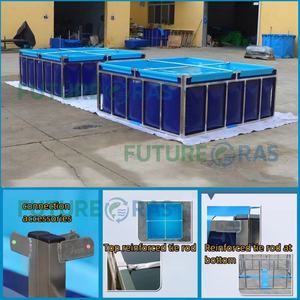 ระบบเพาะเลี้ยงสัตว์น้ำแบบอควาโปนิกส์ บ่อเพาะพันธุ์ปลาทร<span class=keywords><strong>ง</strong></span>สี่เหลี่ยม ระบบปลูกพืชไร้ดินแบบไฮโดรโปนิกส์ บ่อเลี้ย<span class=keywords><strong>ง</strong></span>ปลาทรงสี่เหลี่ยมผืนผ้าพร้อมโคร<span class=keywords><strong>ง</strong></span>เหล็กเสริม - Product Image 2