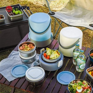 Mới đến cấp thực phẩm thép không gỉ cách điện rò rỉ bằng chứng Stackable BPA free dung lượng lớn thực phẩm lưu trữ <span class=keywords><strong>container</strong></span> - Product Image 3