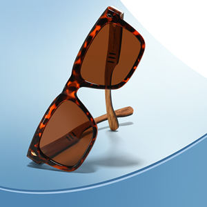 2025 Fashion Square Polarized Sun Glasses for Men New Trendy Arrival Custom Logo Sun Glasses Eco-friendly <b>Wood</b> <b>Sunglasses</b> - Product Image 6