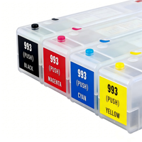 COLORTIME Drucker Nachfüllbare Tintenpatronen mit Einweg-Chip für HP FI1000 Drucker 3UB05A-3UB09A Kompatible Tintenpatronen
