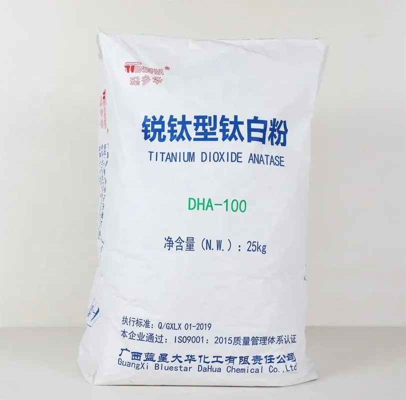 الصباغ الأبيض ثنائي أكسيد التيتانيوم Tio2 ، ثنائي أكسيد التيتانيوم أناطاز DHA-100