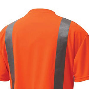 Camiseta de Seguridad Reflectante de Alta Visibilidad, Manga Corta, Ropa de Trabajo para Hombre, 100% Poliéster, ANSI/ISEA 107 Clase 2/3 - Product Image 4