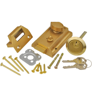 Cerradura de Seguridad Nocturna KEYMAN, Cerrojo de Seguridad de Latón de un Solo Lado, Cerradura Antirrobo para Puerta Metálica, Cerrojo Nocturno - Product Image 6