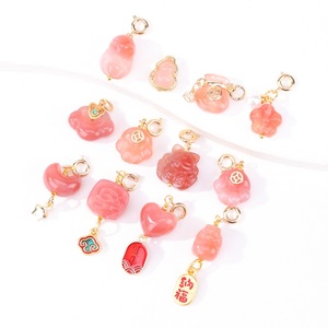 Ciondolo in Agata con Pixiu per Creazione di Gioielli, Accessorio per Bracciali e Collane Fai-da-Te, Vari Stili - Product Image 4