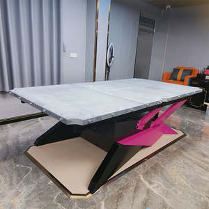 Table de <span class=keywords><strong>billard</strong></span> de compétition de style américain en cuir de haute qualité, 9 boules, 9 pieds, marbre, snooker, <span class=keywords><strong>billard</strong></span>, <span class=keywords><strong>8</strong></span> pieds pour un usage domestique - Product Image 3