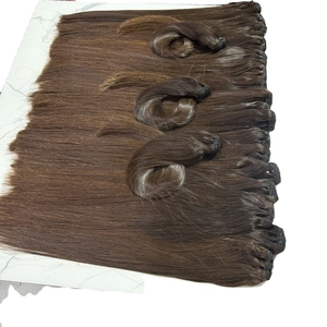 Extensions de cheveux naturels vietnamiens bruts, lisses, à clipser, à pointe plate, cheveux vierges, doux, soyeux, durables - Product Image 2