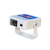 Projecteur de films portable 350 ANSI haute luminosité, double écran, projecteur intelligent avec support inclinable