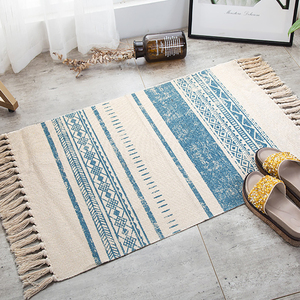 <span class=keywords><strong>Tapis</strong></span> <span class=keywords><strong>de</strong></span> sol en <span class=keywords><strong>coton</strong></span>, fabriqué à la machine, couleur unie, lavable, réversible, antidérapant, à poils ras, pour <span class=keywords><strong>cuisine</strong></span> et chambre - Product Image 3