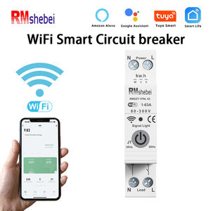 RMshebei Din Rail Tuya WIFI Disyuntor Temporizador Aplicación de control remoto <span class=keywords><strong>Interruptor</strong></span> inteligente automático inteligente <span class=keywords><strong>Interruptor</strong></span> WIFI MCB 63A - Product Image 2