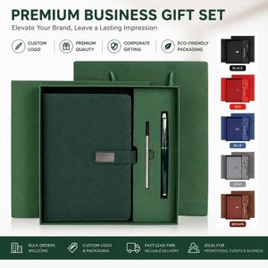 Customised Logo Luxury Business Gift Sets Corporate Personalised Promotional Giveaway Item Office Notebook Pen Set - Product Image 2
