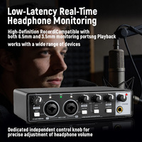 Carte son externe professionnelle USB pour instruments de musique, vente en gros OEM