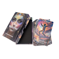 Cartes de tarot Oracle avec logo personnalisé, impression couleur brillante sur papier d'art, boîte supérieure et inférieure incluses, commande en gros bienvenue