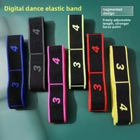 Bandes de Résistance Élastiques en Polyester, Coton et Latex à 8 Sections Profondes, Conception Multi-Segmentée, Corde de Tension Numérotée pour Exercices de Fitness