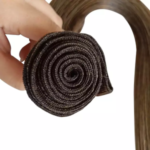 Jasminebeauty 50g Genius Weft, Extensiones de Cabello Humano con Mechas Rubias, Doble Trama, Hechas a Mano - Product Image 6