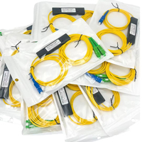 10 Buah/Lot 1X2 SC/UPC-SC/APC PLC Pemisah Serat Optik Mode Tunggal FTTH PLC Fabrica Esse Kotak Pemisah SM PLC 1x2 SC/UPC SC/APC