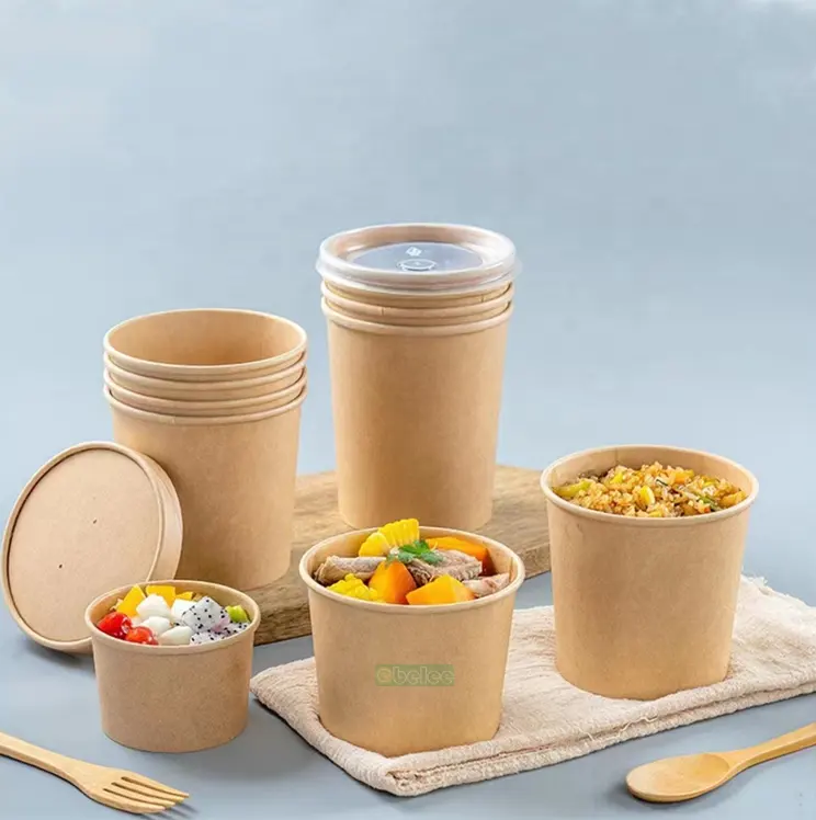 Customizable Disposable Food Container Chinese Round