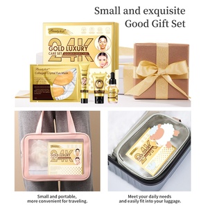 Produits de soin de la peau coréens personnalisés avec logo, blanchissants, éclaircissants et anti-âge, or 24 carats, ensemble de luxe pour le soin du visage - Product Image 3