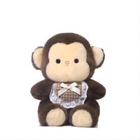 Peluche Singe Shirley, Adorable Poupée, Compagnon de Sommeil, Cadeau d'Anniversaire Unisexe, en Tissu, 31-50cm, pour Jeunes, Sans Rembourrage