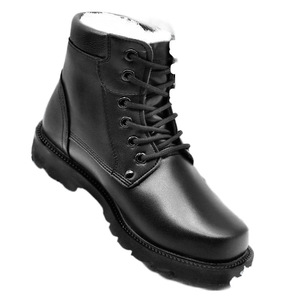 Botas de Nieve para Hombre, de Cuero Grueso, Color Negro, Forradas de Lana, Cálidas para Invierno, de Caña Alta - Product Image 2