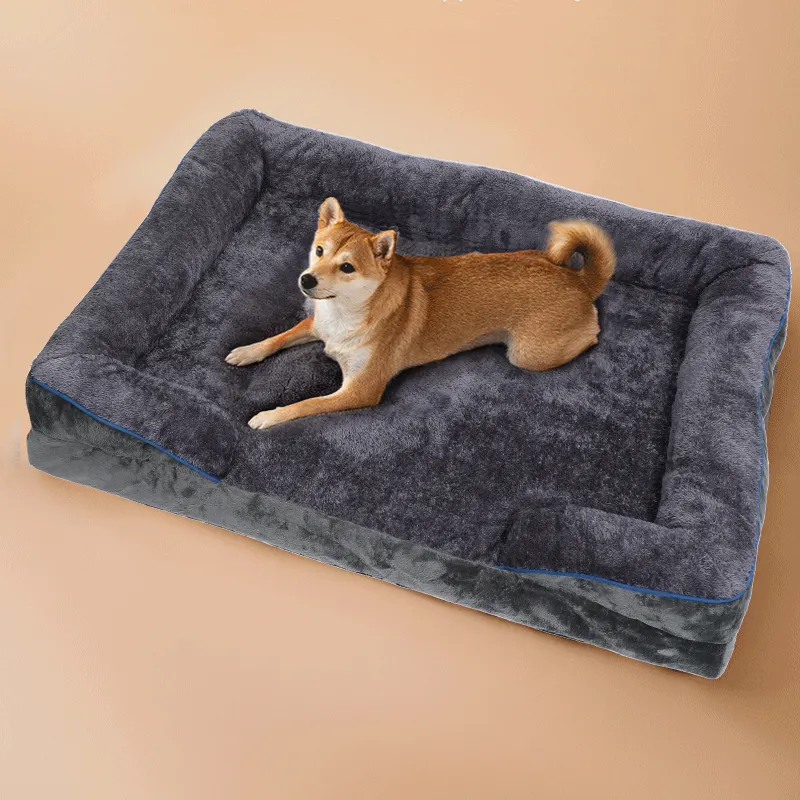 Penjualan Langsung Pabrik Tempat Tidur Anjing Ortopedi Dalam Penghangat Tebal Grosir Tempat Tidur Sofa Anjing Dicuci Sofa Anjing Mewah