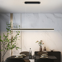 Suspension linéaire 3000K-6000K, Suspension LED moderne pour bureau, restaurant, îlot de cuisine