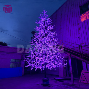 Outdoor Decorative LED Cherry Blossom <b>Tree</b> Light Iron Trunk Festival <b>Lighting</b> for Park Garden Plaza Mall Event Display for Sale - Product Image 3